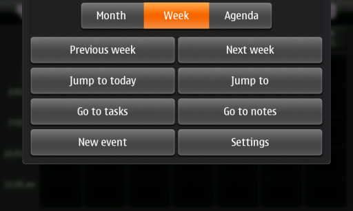 N900 Calendar Options