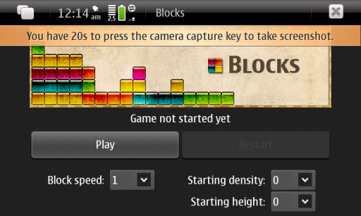 N900 Blocks Game